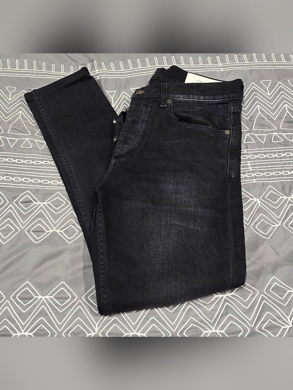 Rag & Bone Mens Fit 1 Skinny Jeans In Black Size 31x32